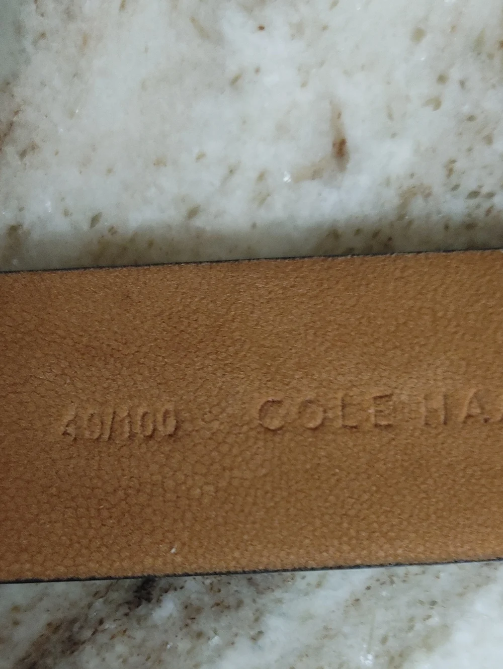 Cole Haan Black Western Style Belt Size 40